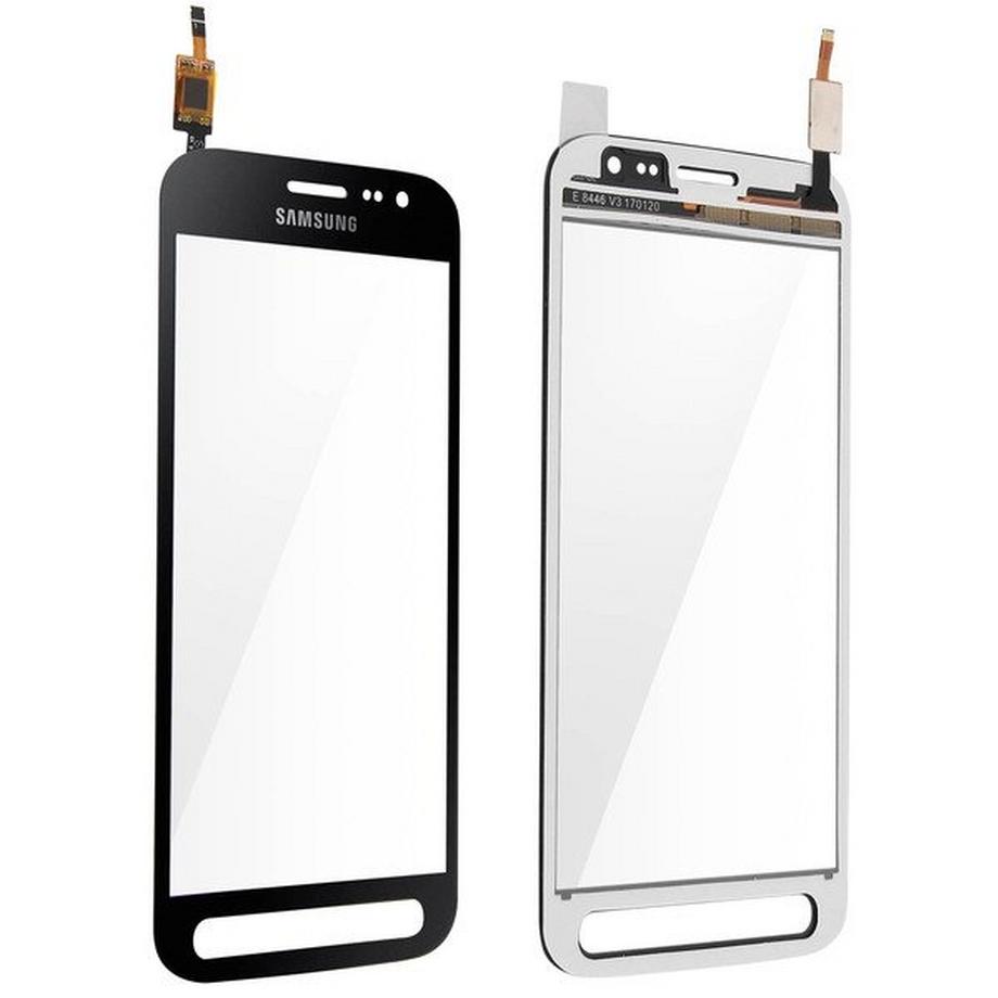 Avizar  Vitre tactile cadre noir Galaxy Xcover 4 