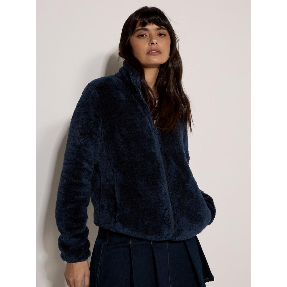 Cardigan en molleton
