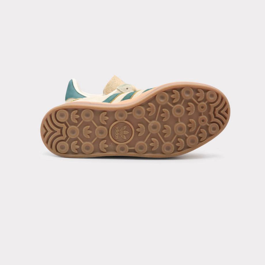 adidas Gazelle Bold Sneakers con Plateau Magic Beige Collegiate Green  