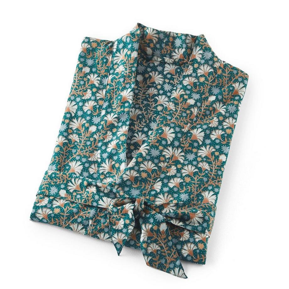 Peignoir kimono pur voile de coton