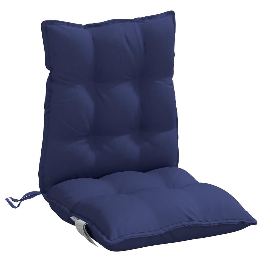 VidaXL Coussin de chaise à dossier bas tissu  