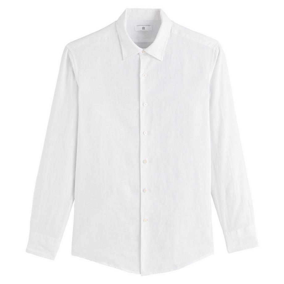 La Redoute Collections Signature Chemise Droite Lin Manches Longues  
