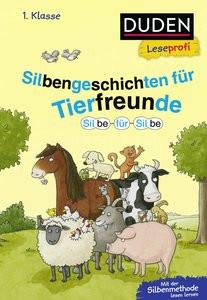 Duden Leseprofi - Silbe für Silbe: Silbengeschichten für Tierfreunde, 1. Klasse Schulze, Hanneliese; Moll, Susanna; Reckers, Sandra (Illustrationen); Steffensmeier, Alexander (Illustrationen) Copertina rigida 