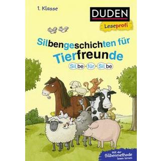 Duden Leseprofi - Silbe für Silbe: Silbengeschichten für Tierfreunde, 1. Klasse Schulze, Hanneliese; Moll, Susanna; Reckers, Sandra (Illustrationen); Steffensmeier, Alexander (Illustrationen) Copertina rigida 