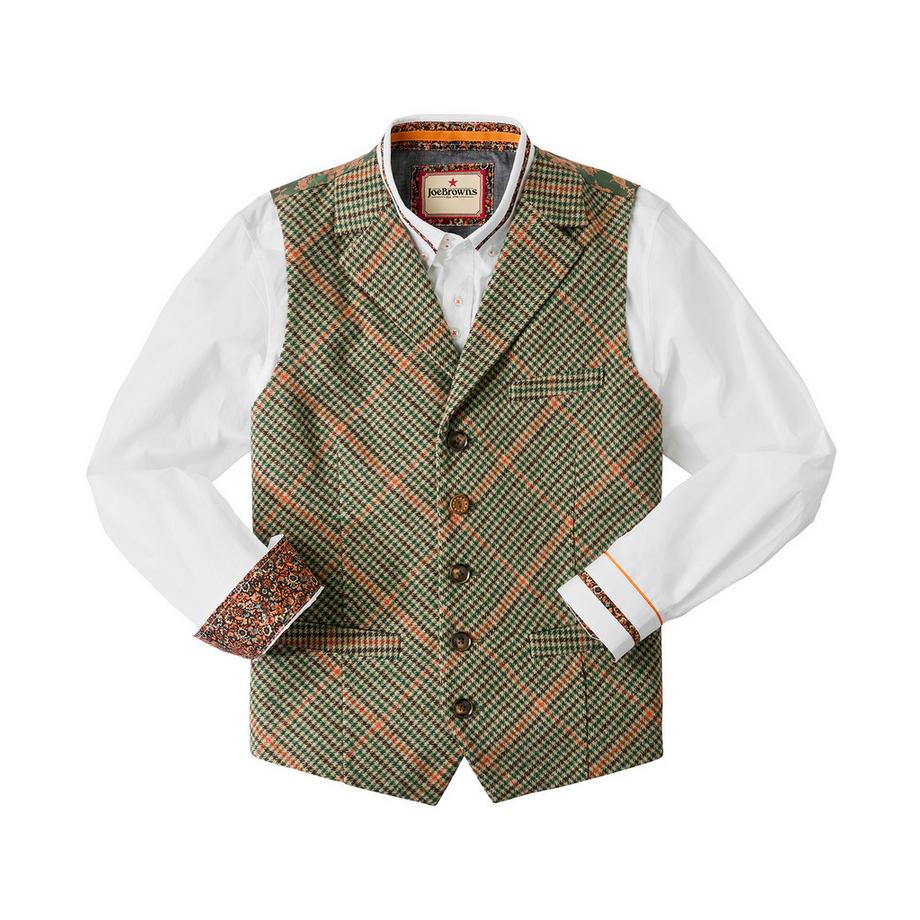 Joe Browns Gilet a quadri con fodera fantasia  