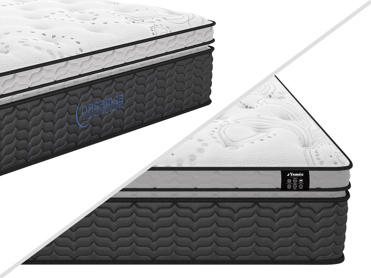 DREAMEA Ensemble sommier + matelas ressorts ensachés surmatelas intégré GAMIANI de DREAMEA  10  