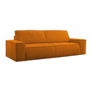 PASCAL MORABITO Schlafsofa 4-Sitzer - Cord - Hellorange - AMELIA  
