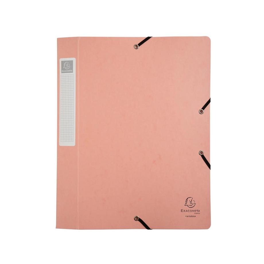 Exacompta Boite de classement Cartobox livrée à plat Dos 40mm carte lustrée Aquarel - A4 - x 10  