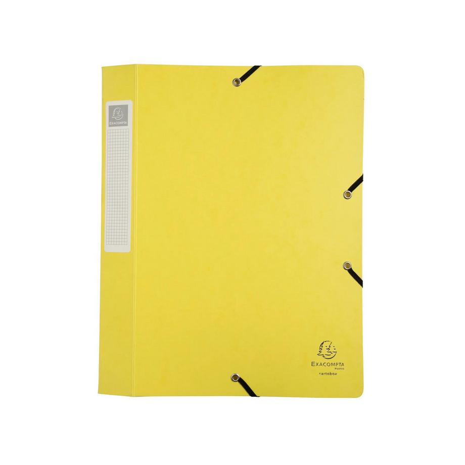 Exacompta Boite de classement Cartobox livrée à plat Dos 40mm carte lustrée Aquarel - A4 - x 10  