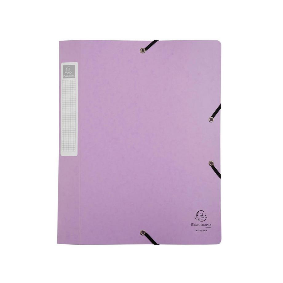 Exacompta Boite de classement Cartobox livrée à plat Dos 40mm carte lustrée Aquarel - A4 - x 10  