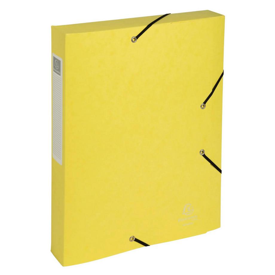 Exacompta Boite de classement Cartobox livrée à plat Dos 40mm carte lustrée Aquarel - A4 - x 10  