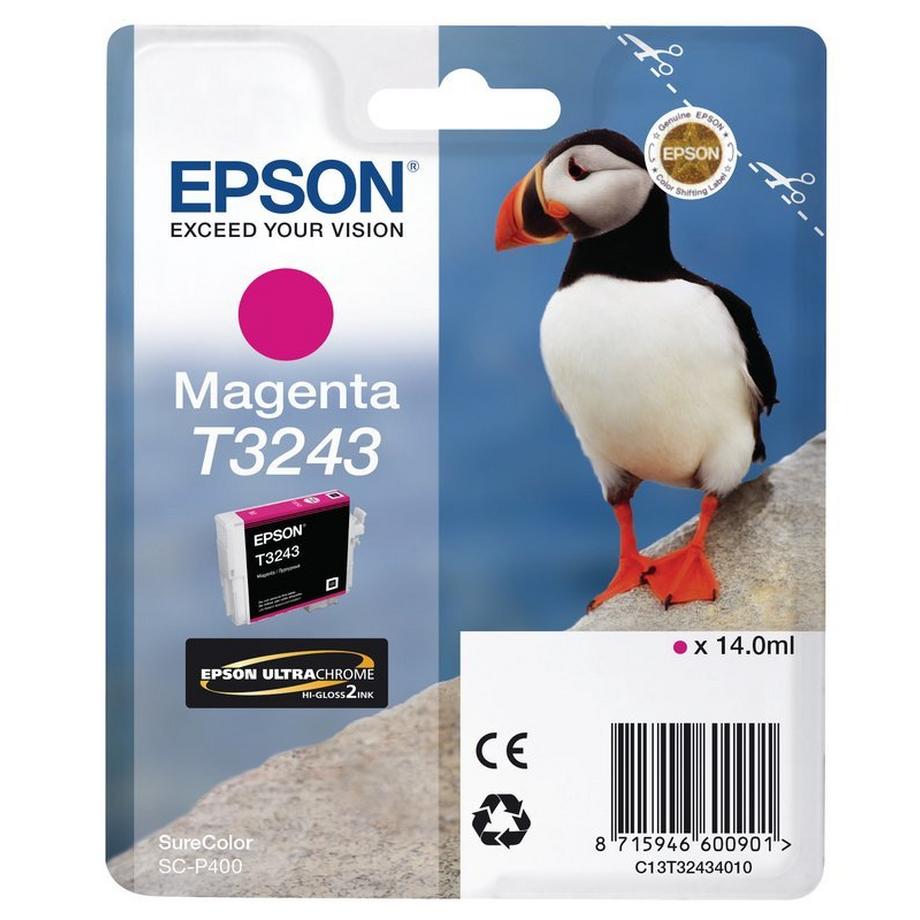 EPSON  EPSON Tintenpatrone magenta T324340 SureColor SC-P400 14ml 