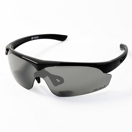 YEAZ  SUNUP Magnet-Sport-Sonnenbrille Matt schwarz /  Grey 