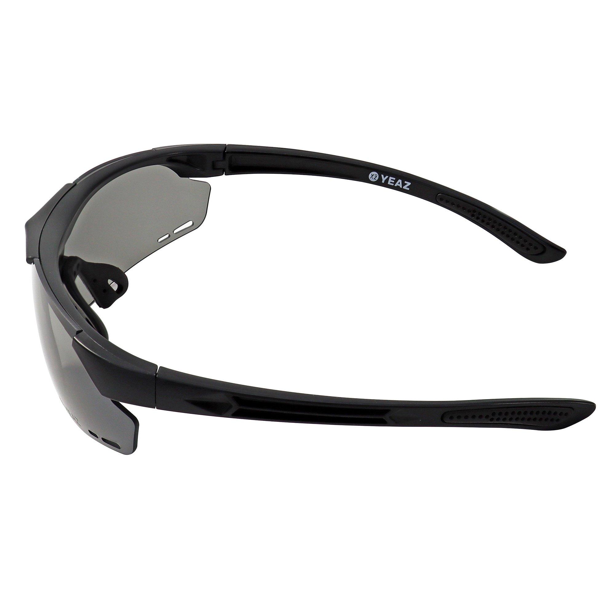 YEAZ  SUNUP Magnet-Sport-Sonnenbrille Matt schwarz /  Grey 