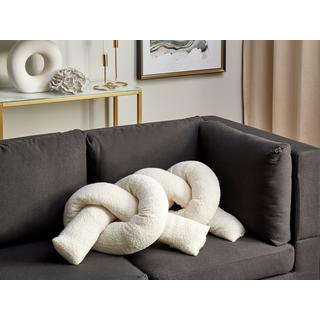 Beliani Coussin en Fourrure synthétique Moderne GLADIOLUS  