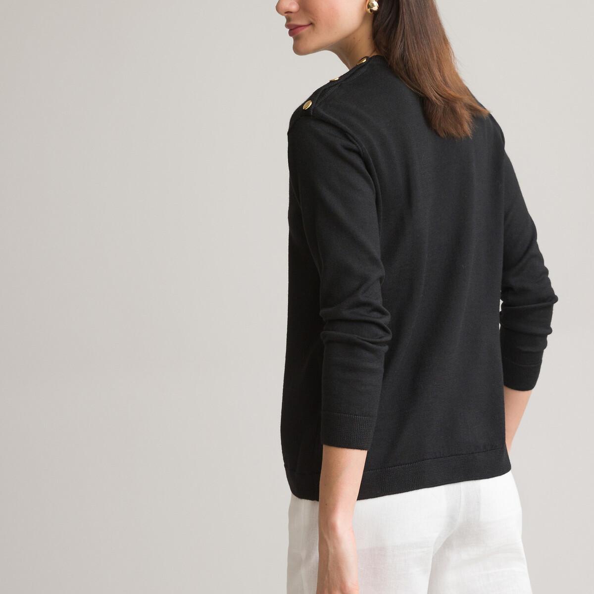 La Redoute Collections  Pull col rond en fine maille 