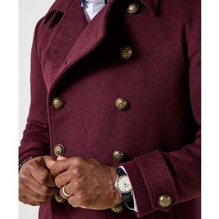 Joe Browns Zweireihiger Militärmantel mit Kontrastfutter  