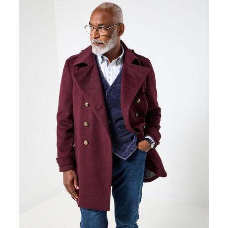 Joe Browns Zweireihiger Militärmantel mit Kontrastfutter  