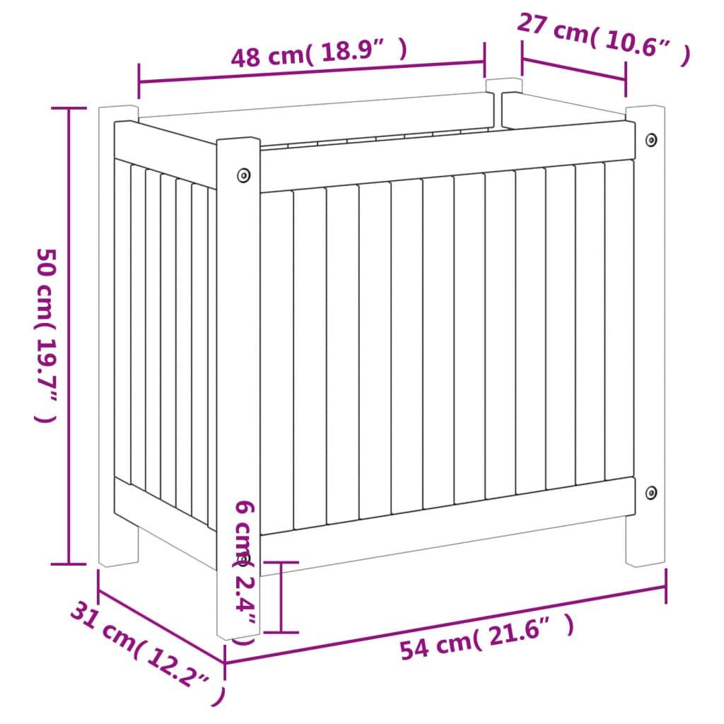 VidaXL Jardinière bois d'acacia  