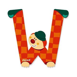 Janod Buchstaben Clown W  