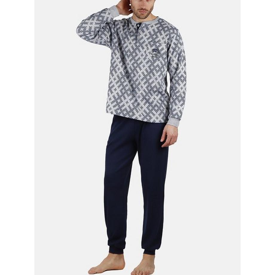 Pyjama Hausanzug Hose und Oberteil Jacquard Racing Antonio Miro