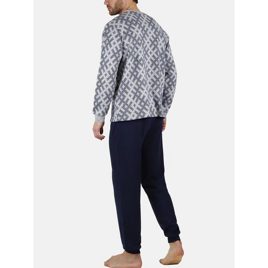 Admas Jacquard Racing Pyjama Hausanzug  