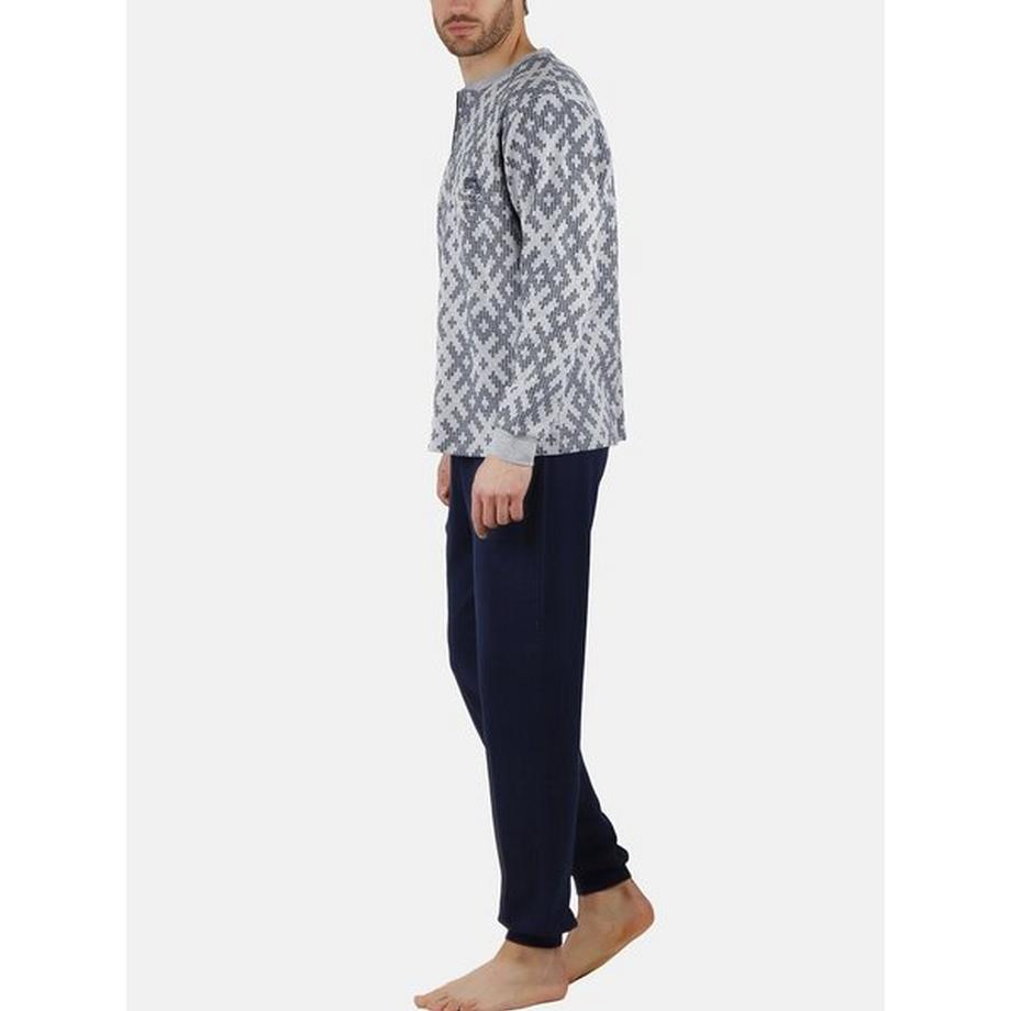 Admas Jacquard Racing Pyjama Hausanzug  
