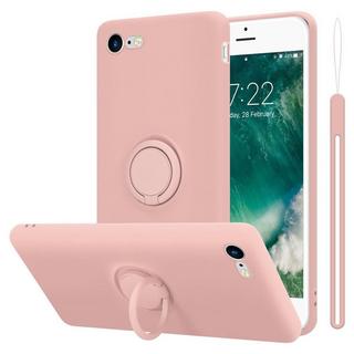 Cadorabo  Housse compatible avec Apple iPhone 7 / 7S / 8 / SE 2020 - Coque de protection en silicone TPU flexible avec anneau 