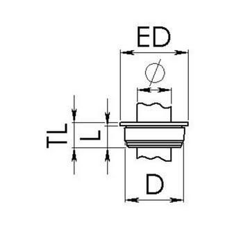 EMT 16 Kabeleinführung Klemm-Ø (max.) 9 mm Plattenstärke (max.) 9.5 mm Kunststoff Lichtgrau 100 St.