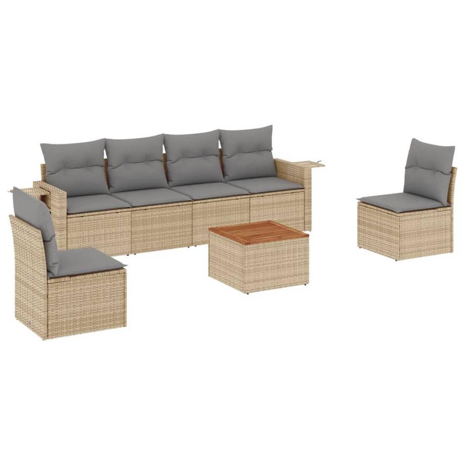 set divano da giardino Polirattan