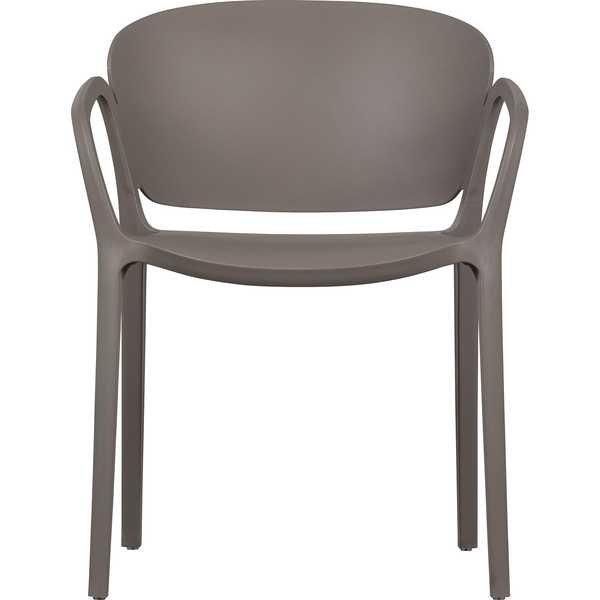 Image of mutoni Stuhl Bent Kunststoff Taupe - ONE SIZE