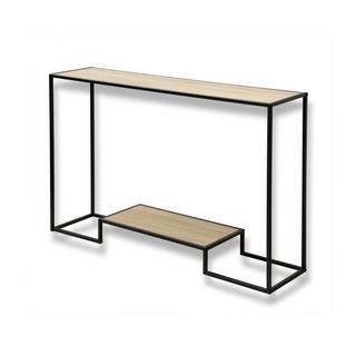 Calicosy Console moderne 2 niveaux décor chêne L120cm  