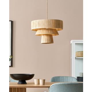 Beliani Lampe suspension en Papier Boho CHAMBO  