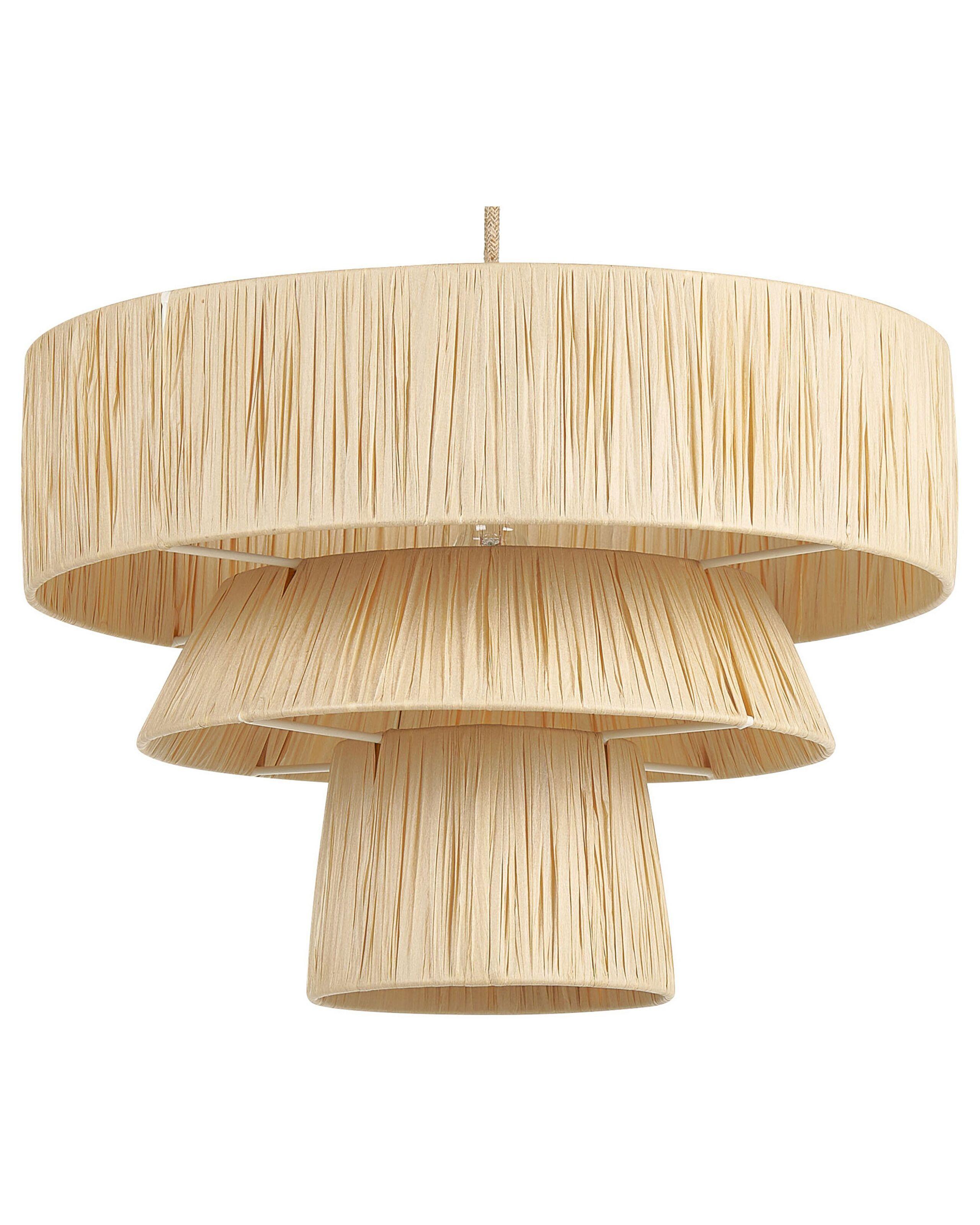 Beliani Lampe suspension en Papier Boho CHAMBO  