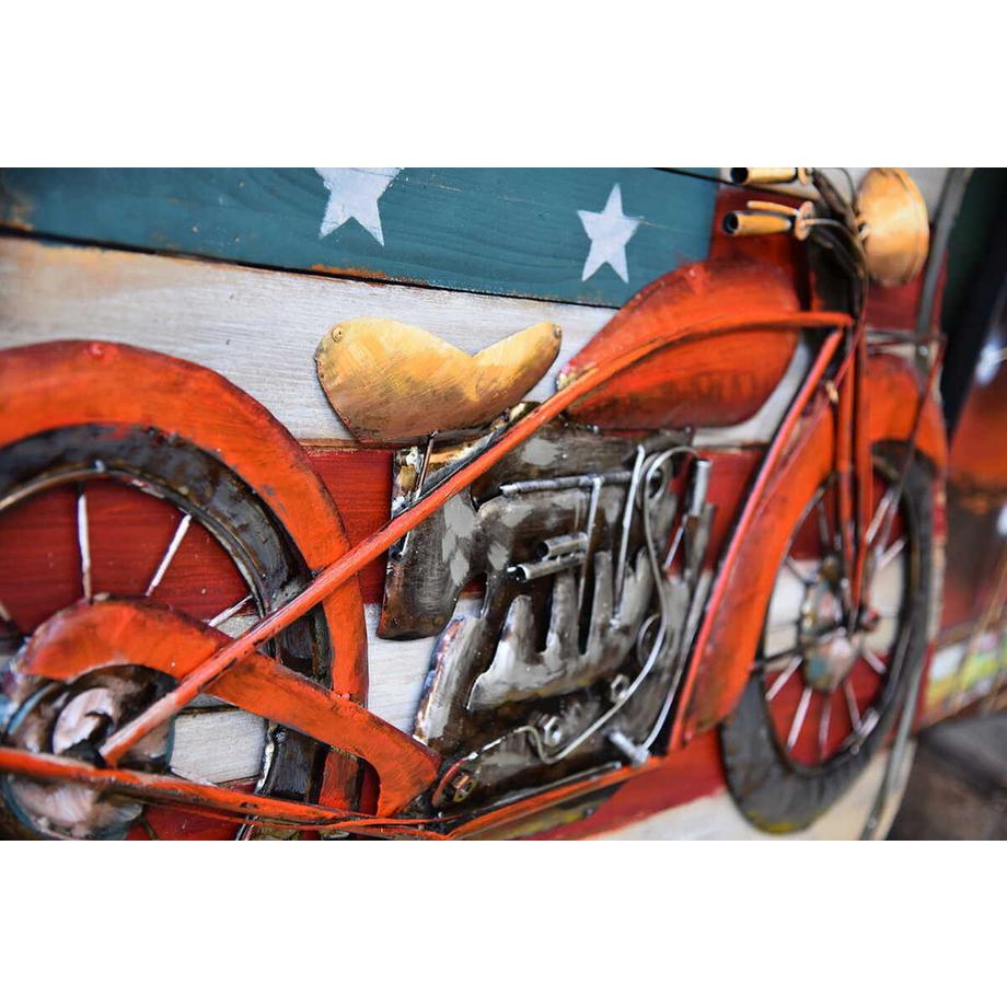 mutoni Tableau 3D métal moto Visionik 99x99  