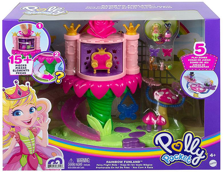 polly pocket  Pollyville Rainbow Funland Fairy Princess Ride 