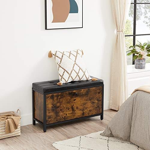 Pricenet Industrielle gepolsterte Schuhbank mit Schublade und verstellbaren Füßen  