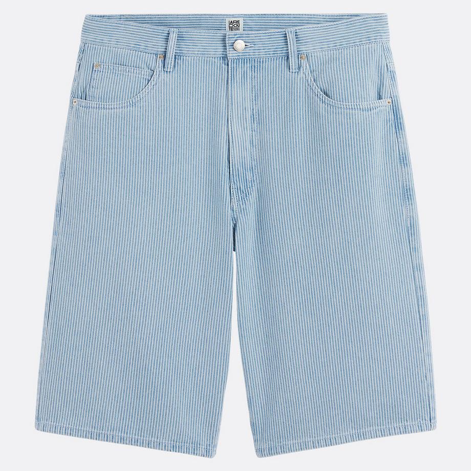 La Redoute Collections Gestreifte Denim Bermuda Shorts  
