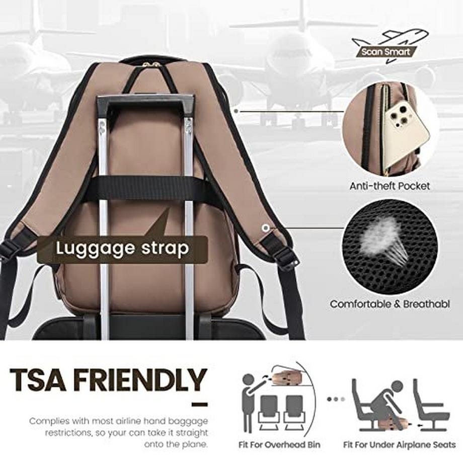 Only-bags.store Sac à Dos pour Ordinateur Portable 15.6 Pouces Sac à Dos Scolaire Étanche avec Compartiment pour Ordinateur Portable Port de Chargement USB  