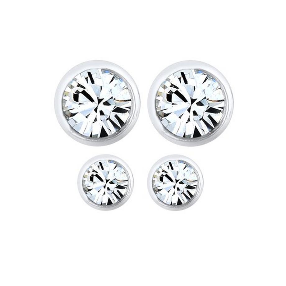 Elli  Ohrringe 2Er Set Kristalle 