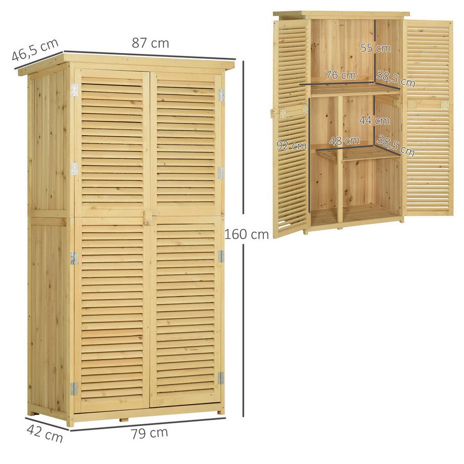 Outsunny Armoire de jardin  