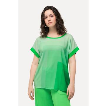 Maglia dal taglio oversize con scollo a girocollo e mezze maniche