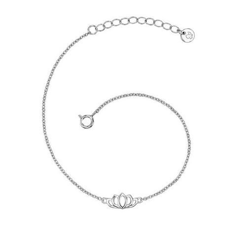 Glanzstücke München  Femme Bracelet en argent Fleur de lotus 