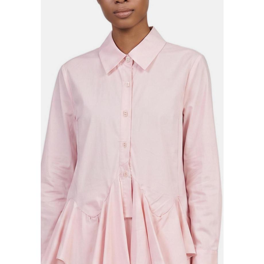 Chiara Ferretti Blusa con orlo a peplum  
