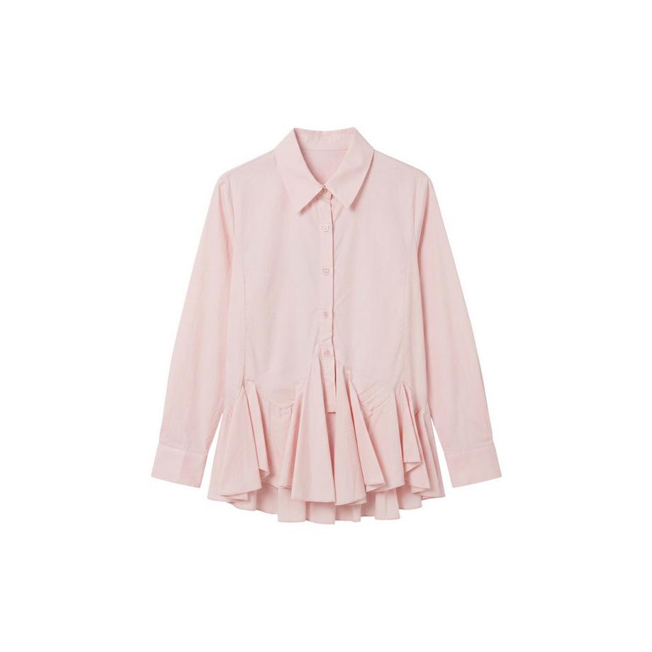 Chiara Ferretti Blusa con orlo a peplum  