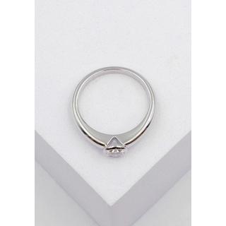 MUAU Schmuck  Bague Solitaire Diamant 0.30ct. or blanc 750 