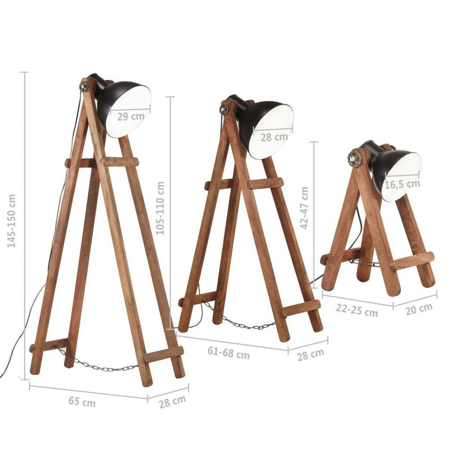 VidaXL  Stehlampe eisen 