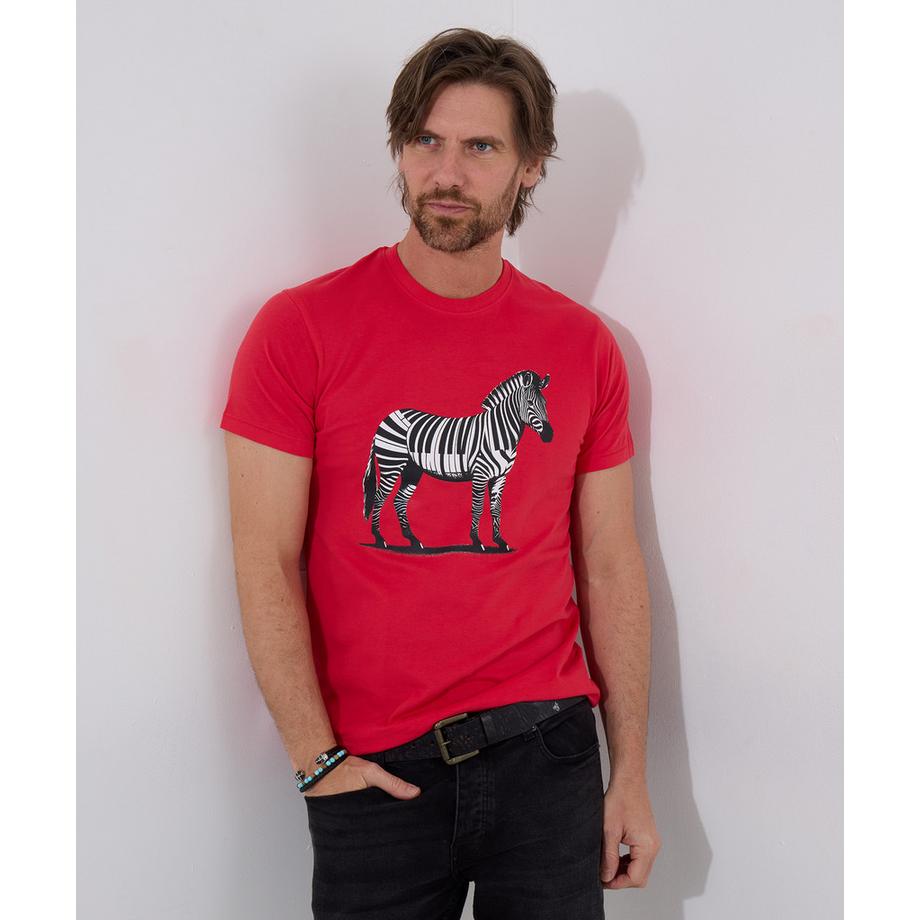 T-Shirt Piano Zèbre Manches Courtes