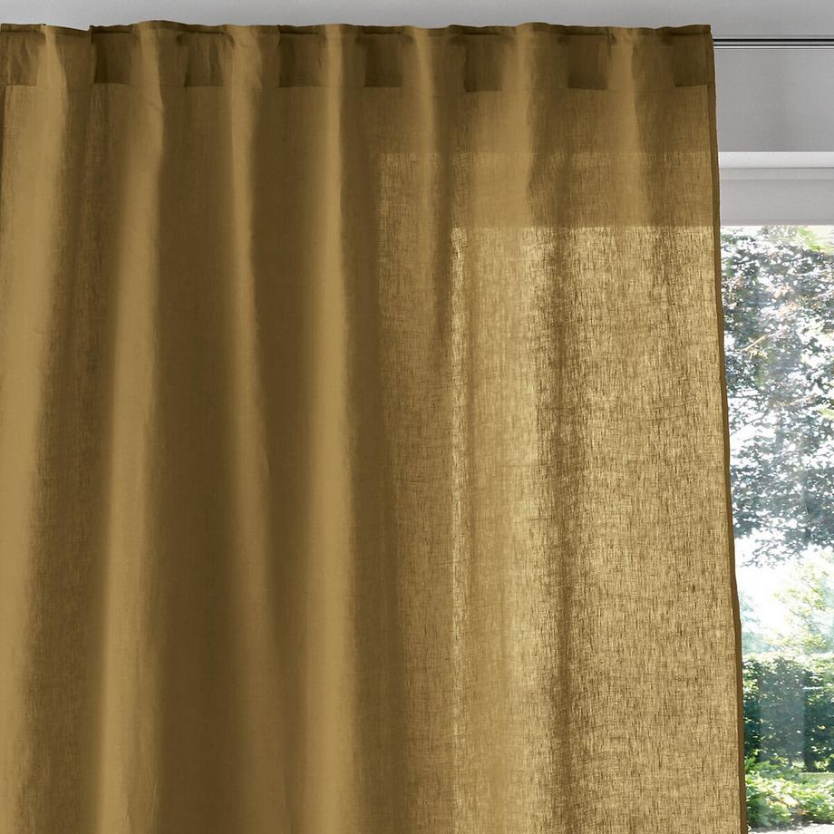 La Redoute Intérieurs  Vorhang aus gewaschenem Leinen mit versteckten Schlaufen 