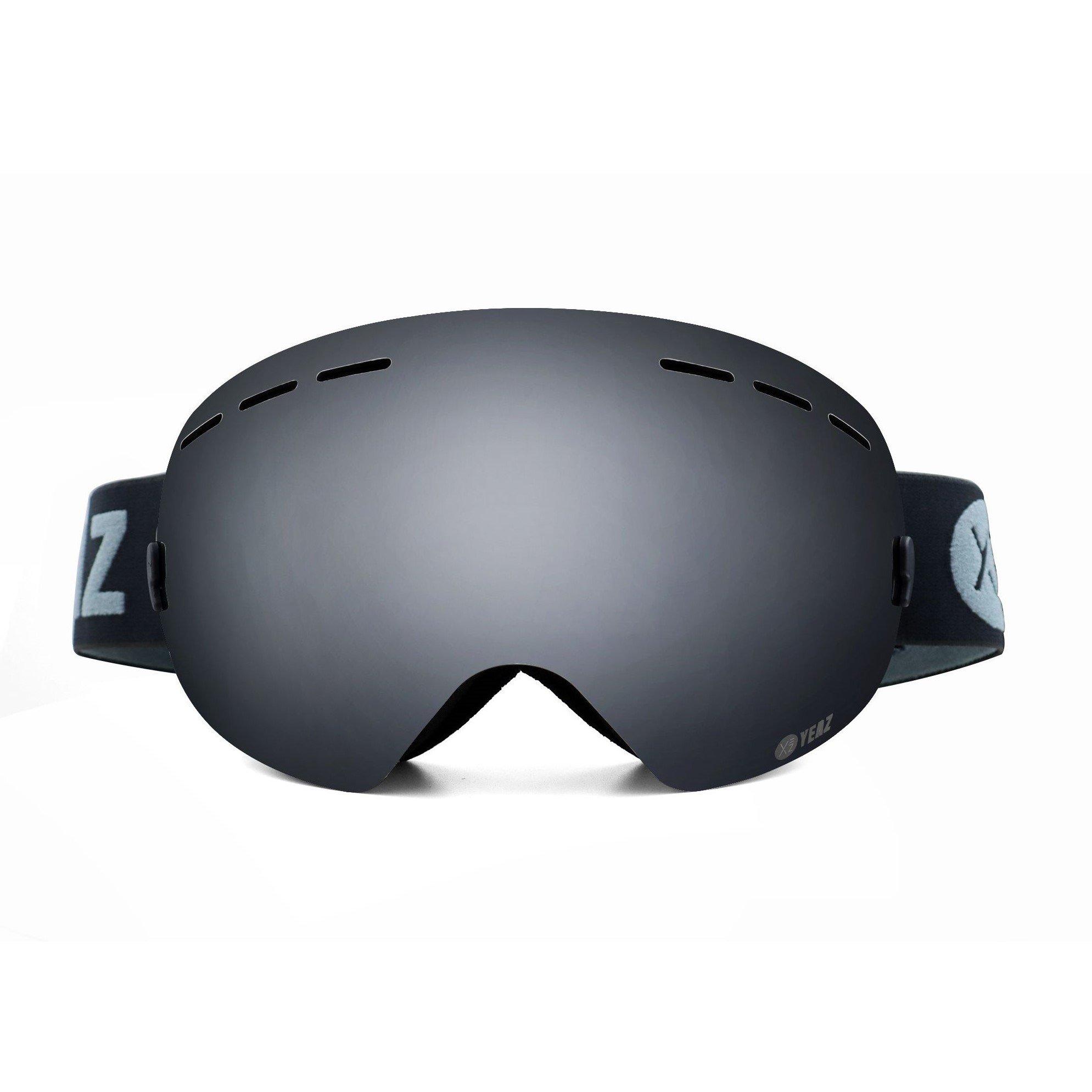 YEAZ  XTRM-SUMMIT Ski- Snowboardbrille ohne Rahmen schwarz 